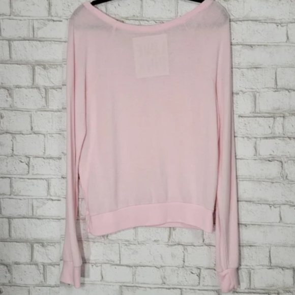 PINK Victoria's Secret Logo Long Sleeve Lightweight Sweatshirt - Picture 9 of 9